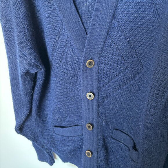 Vintage Cooper Monsieur Navy Grandpa Vest size L - Picture 5 of 9
